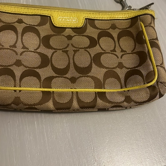 Coach Brown and Yellow Women's large wrislet - Picture 2 of 10
